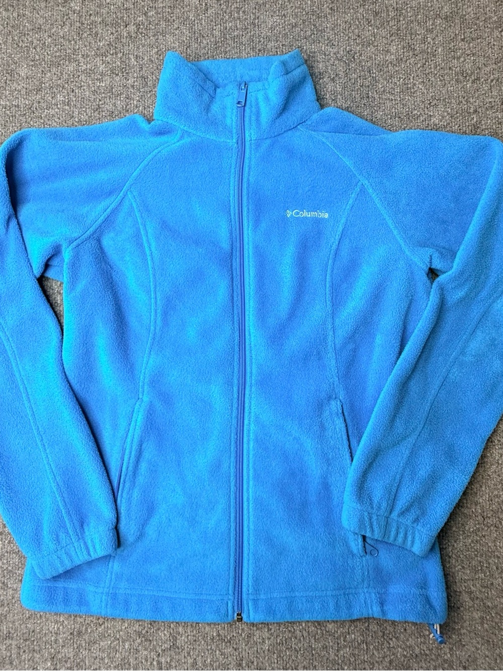 Columbia Women’s Bright Blue Full-Zip Fleece Jacket small